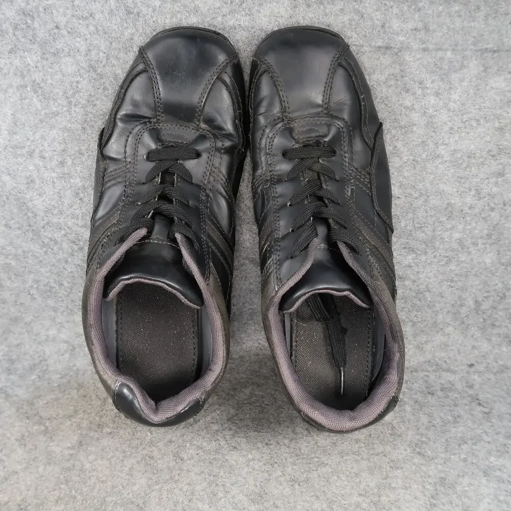 Sonoma Shoes Mens 9.5 Lifestyle Sneakers Casual Square Toe Lace Up Black Classic